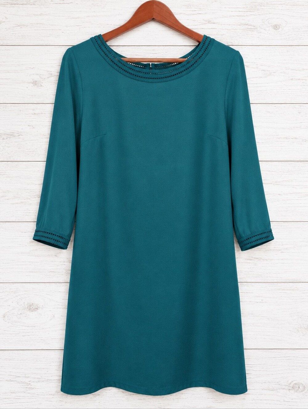 H&M Retro Green/Teal Shift Dress